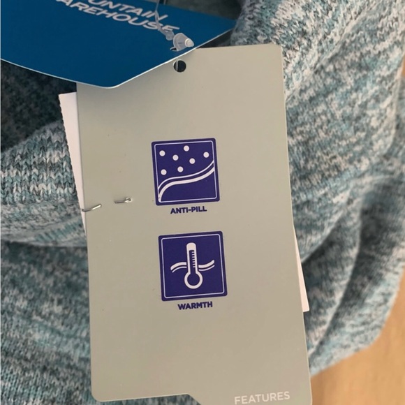 Mountain Warehouse Size 4 Idris Womens Cowl Neck Green Heather Fleece - Picture 13 of 14